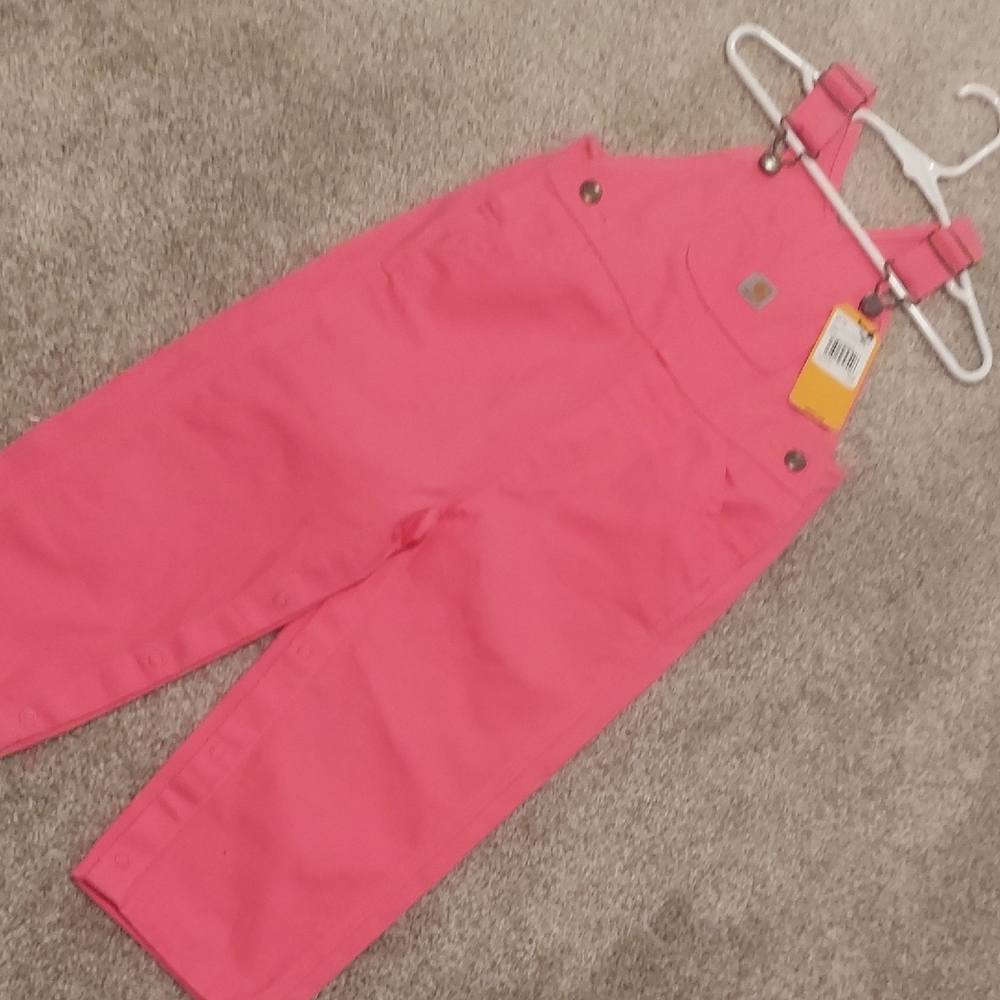 Carhartt Pink Overalls Sturdy Cotton Relaxed Fit